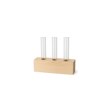 Houten standaard Oyama glas x3 FSC