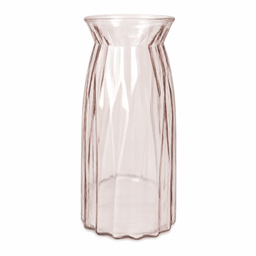 Vaas Cleo glas Ø11xH20cm perzik transparant