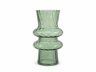 Vaas Twirl glas Ø11,5xH20cm sage groen