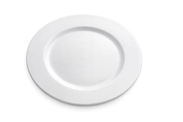 Bord melanine rond Ø33xH2cm zilver