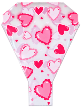 Hzn 52x35x10cm OPP35 Amor Roze