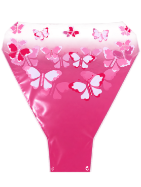 Hzn 52x44x12cm OPP35 Butterfly Roze