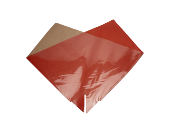 Elegant 35x35cm OPP40/Kraft 80gr Rood