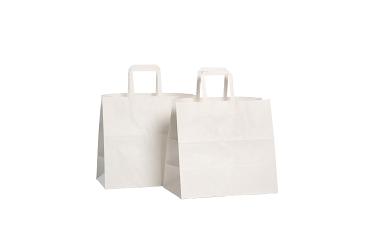 Kraft bag 320x170x295mm Kraft white flat