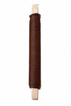 Wikkeldraad op klos 0,6mm 1kg bruin