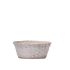 Mand Jakarta bamboe Ø20xH10cm whitewash