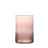 Cilinder Lume glas Ø10xH25cm roze tr