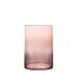 Cilinder Lume glas Ø15xH25cm roze tr