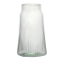 Vaas Canva riffle Ø14,5xH25cm recy glas