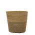 Mand Twill zeegras Ø19xH17cm creme