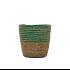 Mand Twill zeegras Ø13,5xH13cm groen