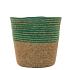 Mand Twill zeegras Ø21,5xH19cm groen