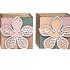 Planter hout Bloem 10x10x10cm 2ass