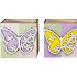 Planter hout Vlinder 10x10x10cm 2ass