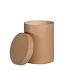 Hoedendoos karton Ø13xH17cm bruin