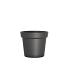 Plastic pot Basic Ø14xH12cm zink ES12