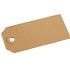 Label bruin 25x50mm doos 1000st