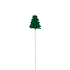 Bijsteker X-mas tree vilt 5x6,5cm groen