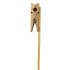 Bijsteker knijper 4,5x1cm 50cm naturel