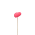 Bijsteker Hart vilt 6x6cm 50cm roze