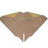 Hzn 40x40cm Blossomfold geel kraft 70gr