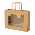 Tas kraft venster 29x10xH25cm bruin
