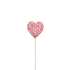 Bijsteker Heartroque 6cm 12cm roze