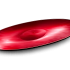 Bord melanine rond Ø33xH2cm rood
