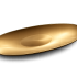 Bord melanine ovaal 41x16cm goud