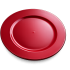 Bord melanine rond Ø33xH2cm rood