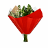 Elegant 35x35cm OPP40/Kraft 80gr Rood
