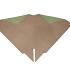 Hzn 40x40cm Blossomfold groen kraft 70gr