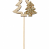 Bijsteker Kerstboom 7x7cm 12cm glitter