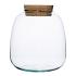 Vaas Richmond+kurk Ø19xH20cm recy glas